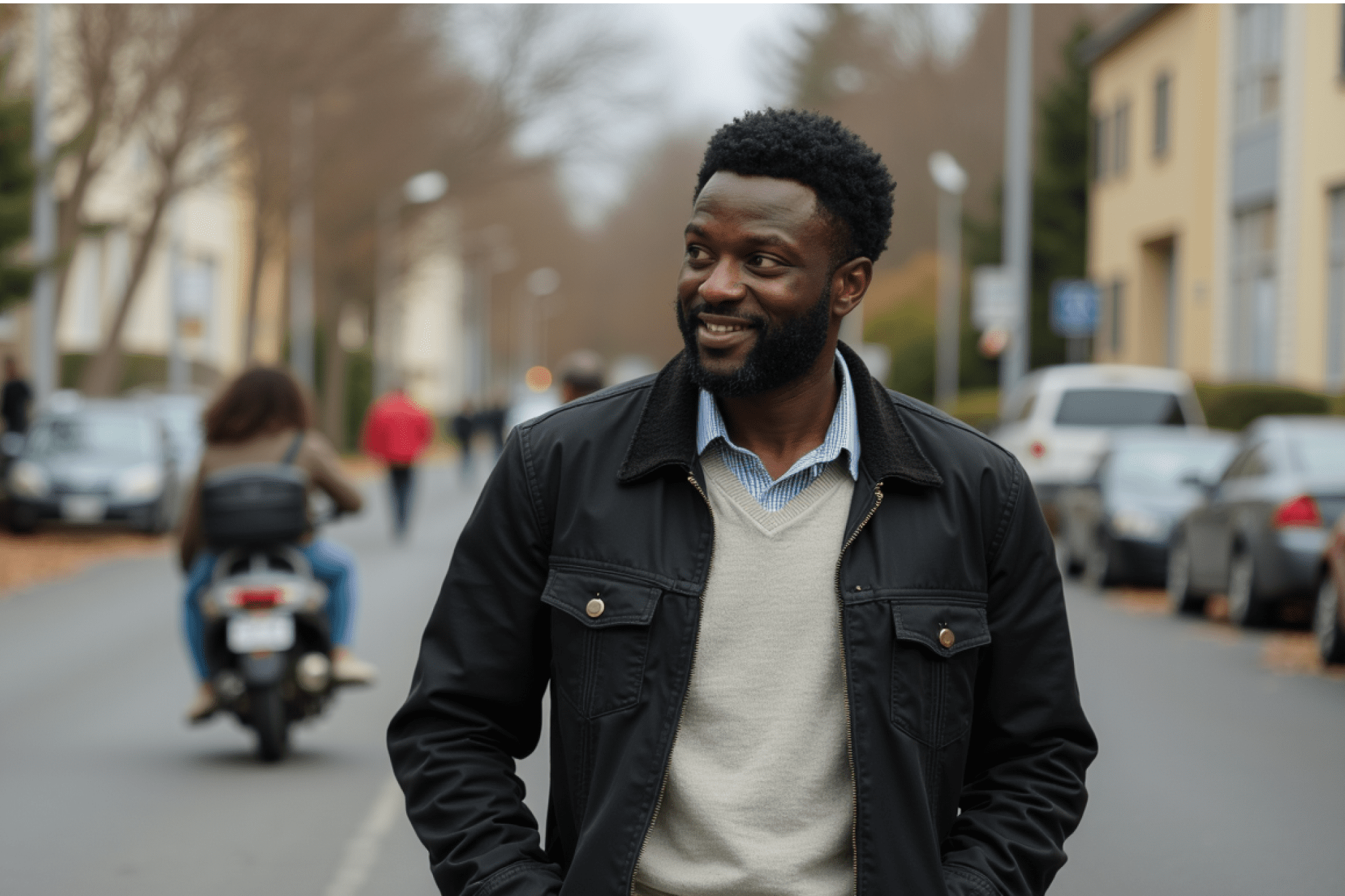 Man standing outdoors smiling
