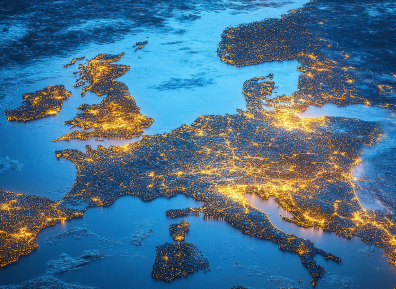United Kingdom & Europe Map