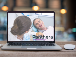Laptop with doctor and patient showcased on screen